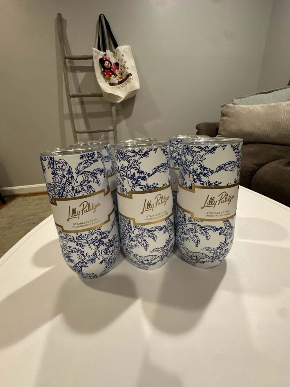 Lilly Pulitzer Stainless Steel Champagne Flute Tumbler Set
